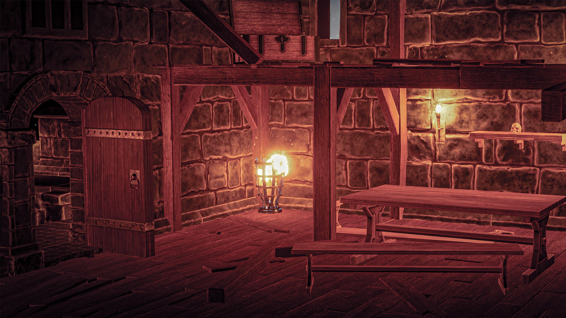 Castle Ruins Props Asset Low-poly 3D model_36