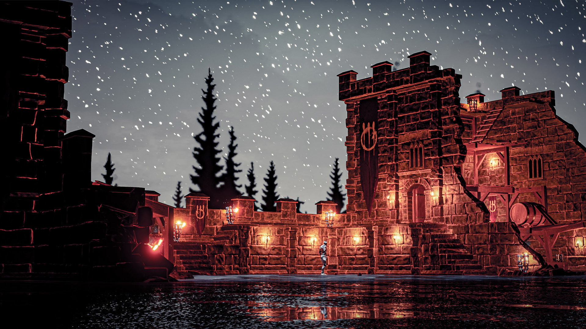 Castle Ruins Props Asset Low-poly 3D model_55