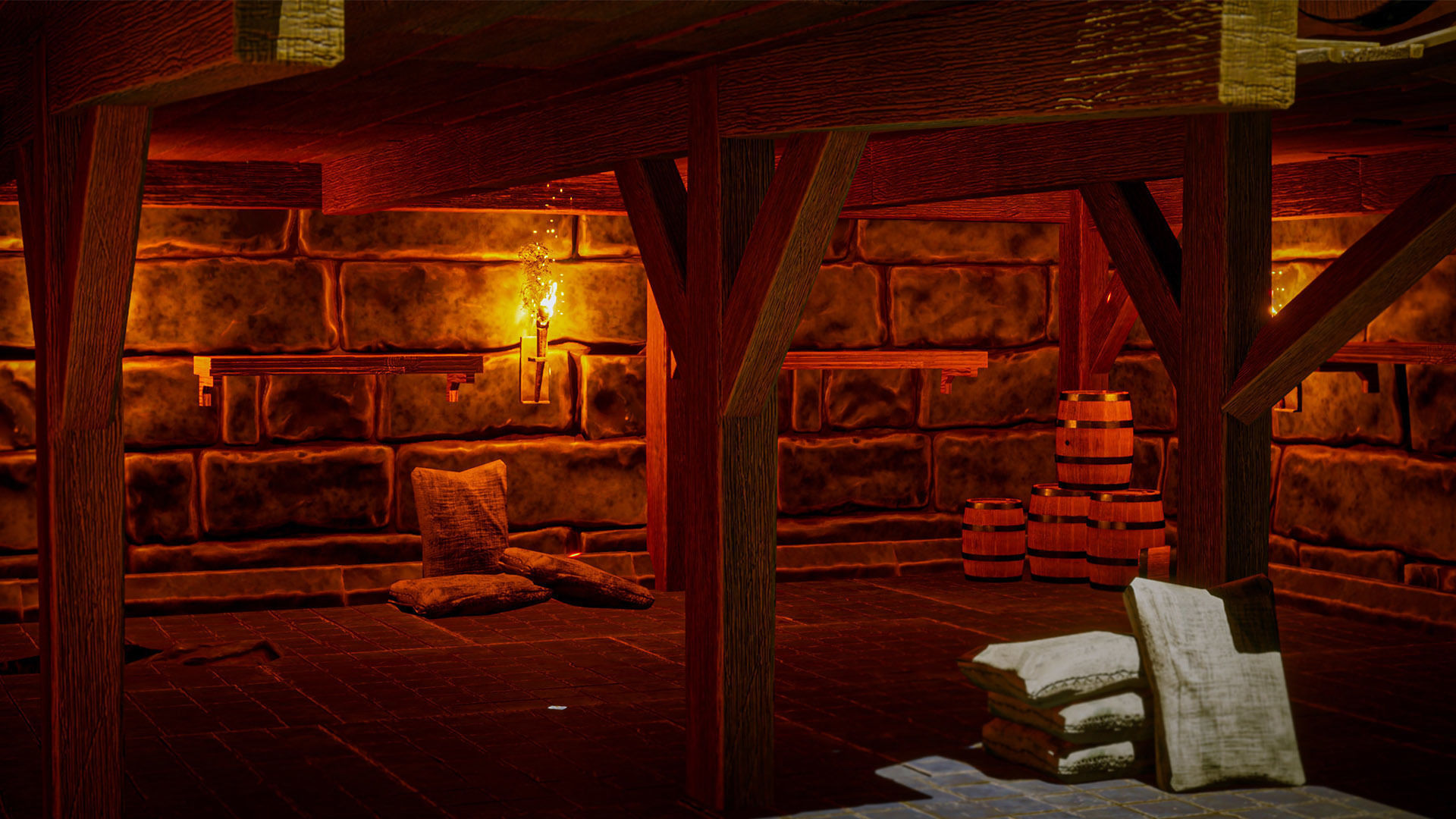 Castle Ruins Props Asset Low-poly 3D model_61