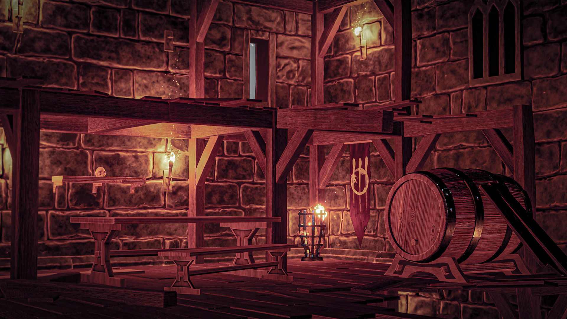 Castle Ruins Props Asset Low-poly 3D model_37