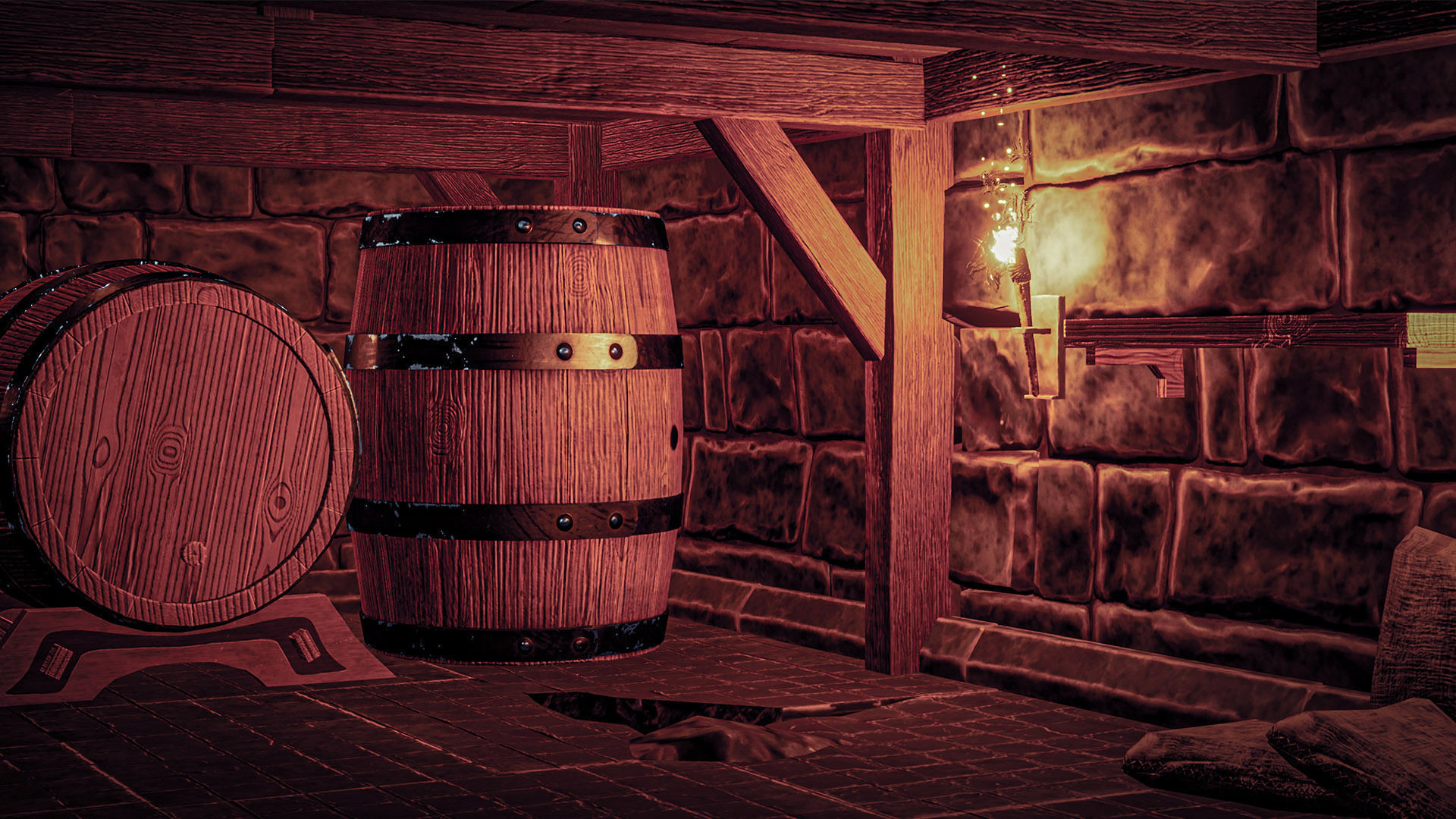 Castle Ruins Props Asset Low-poly 3D model_31