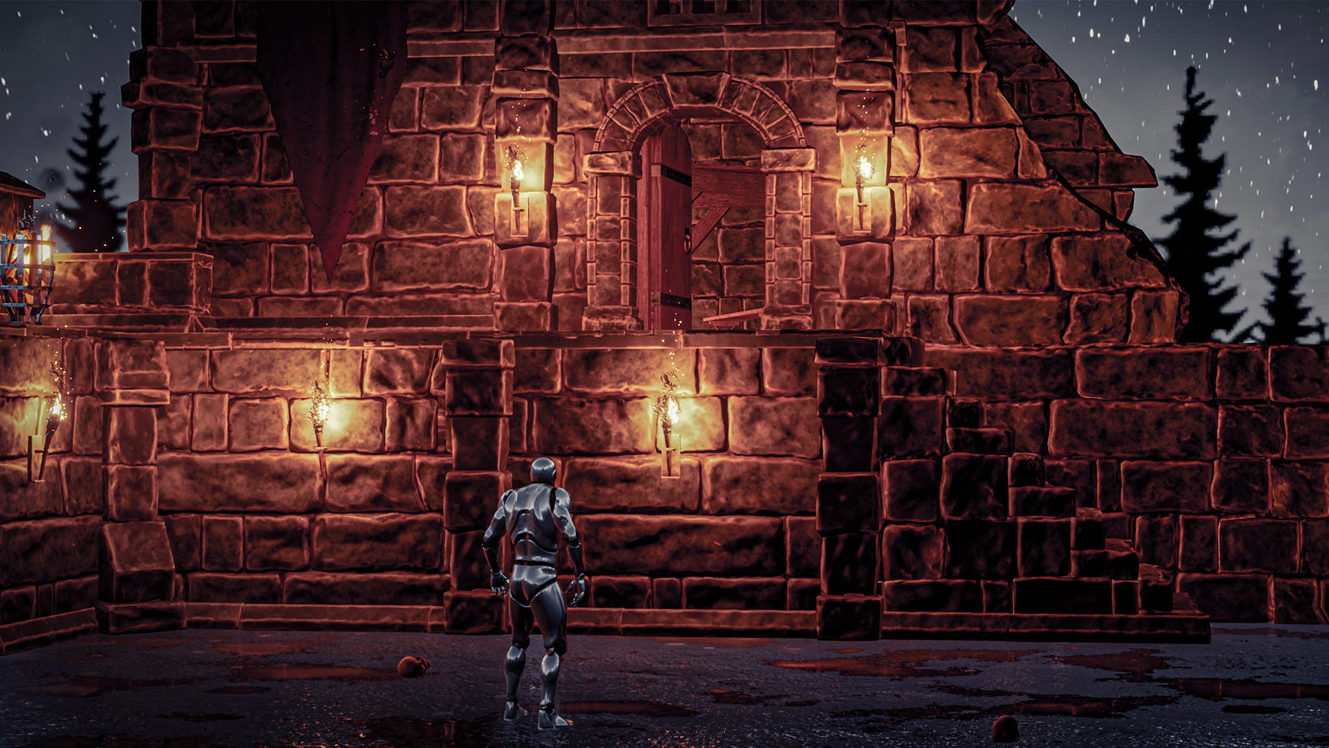 Castle Ruins Props Asset Low-poly 3D model_53