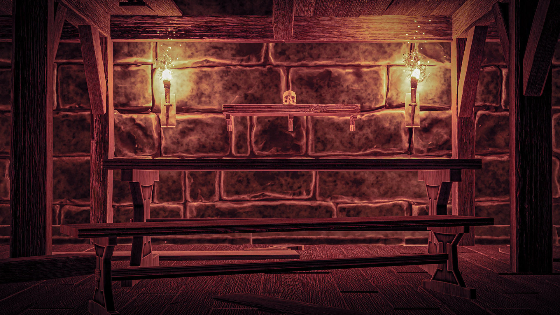 Castle Ruins Props Asset Low-poly 3D model_35