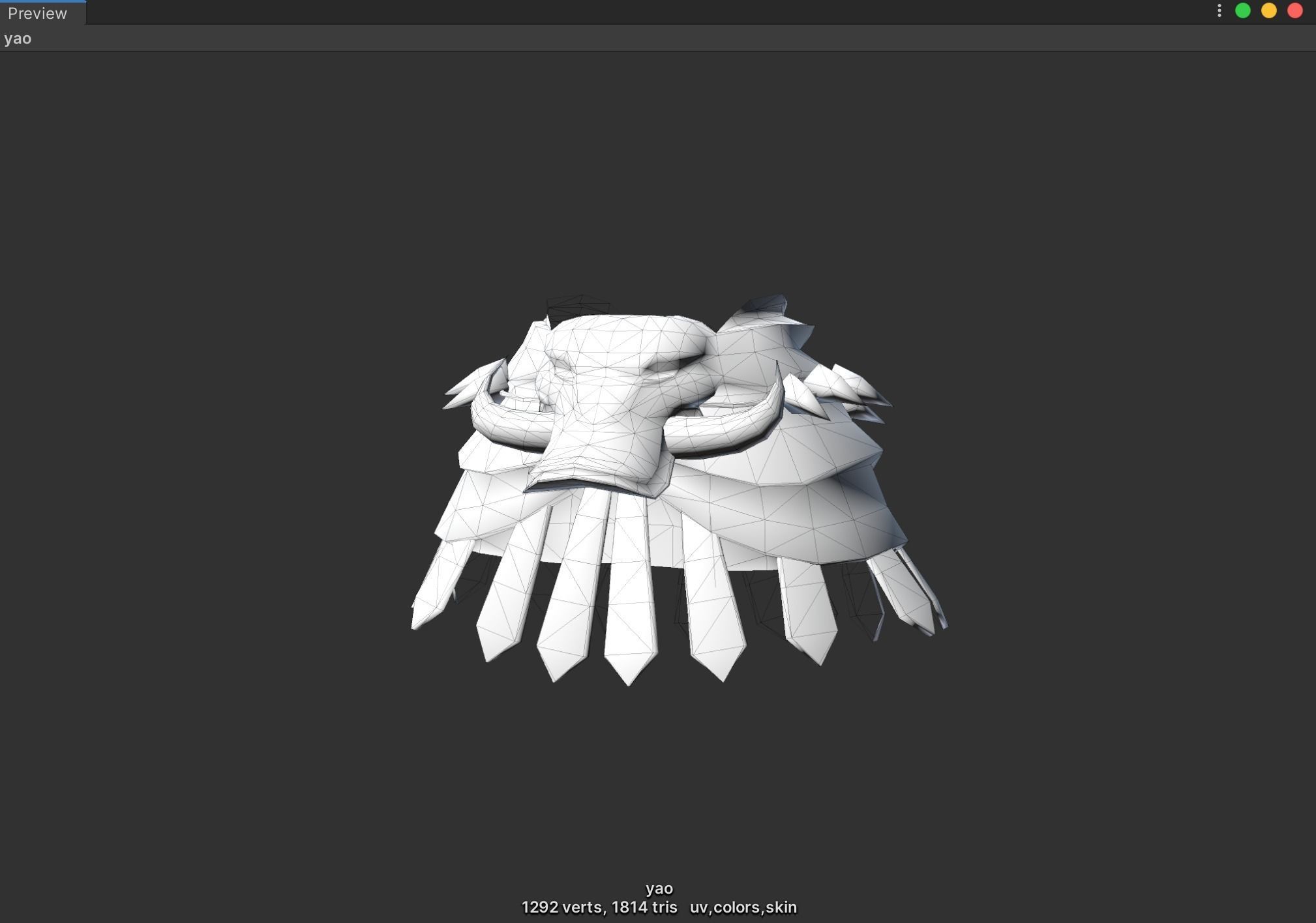 Strong Warrior  Low-poly 3D model_7