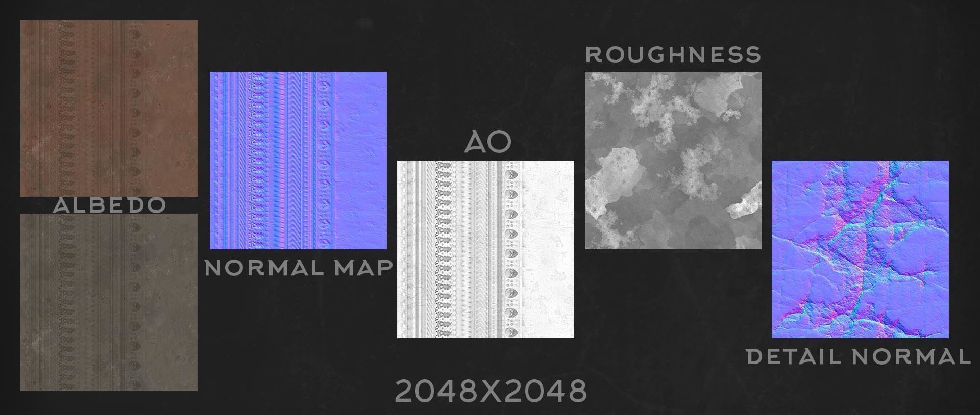 Vases props Low-poly 3D model_3