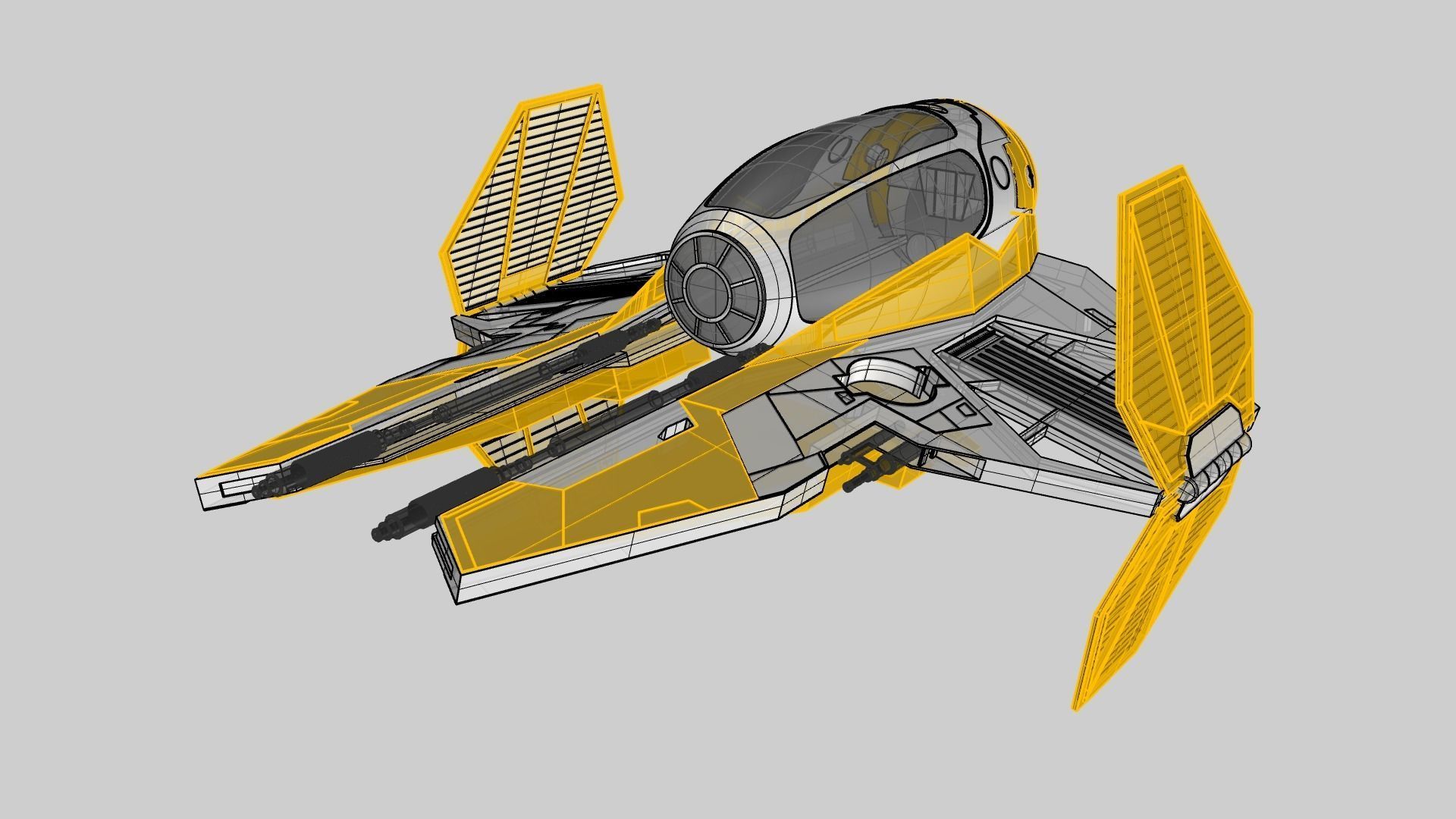 STAR WARS Jedi Interceptor ETA-2 3D model_9