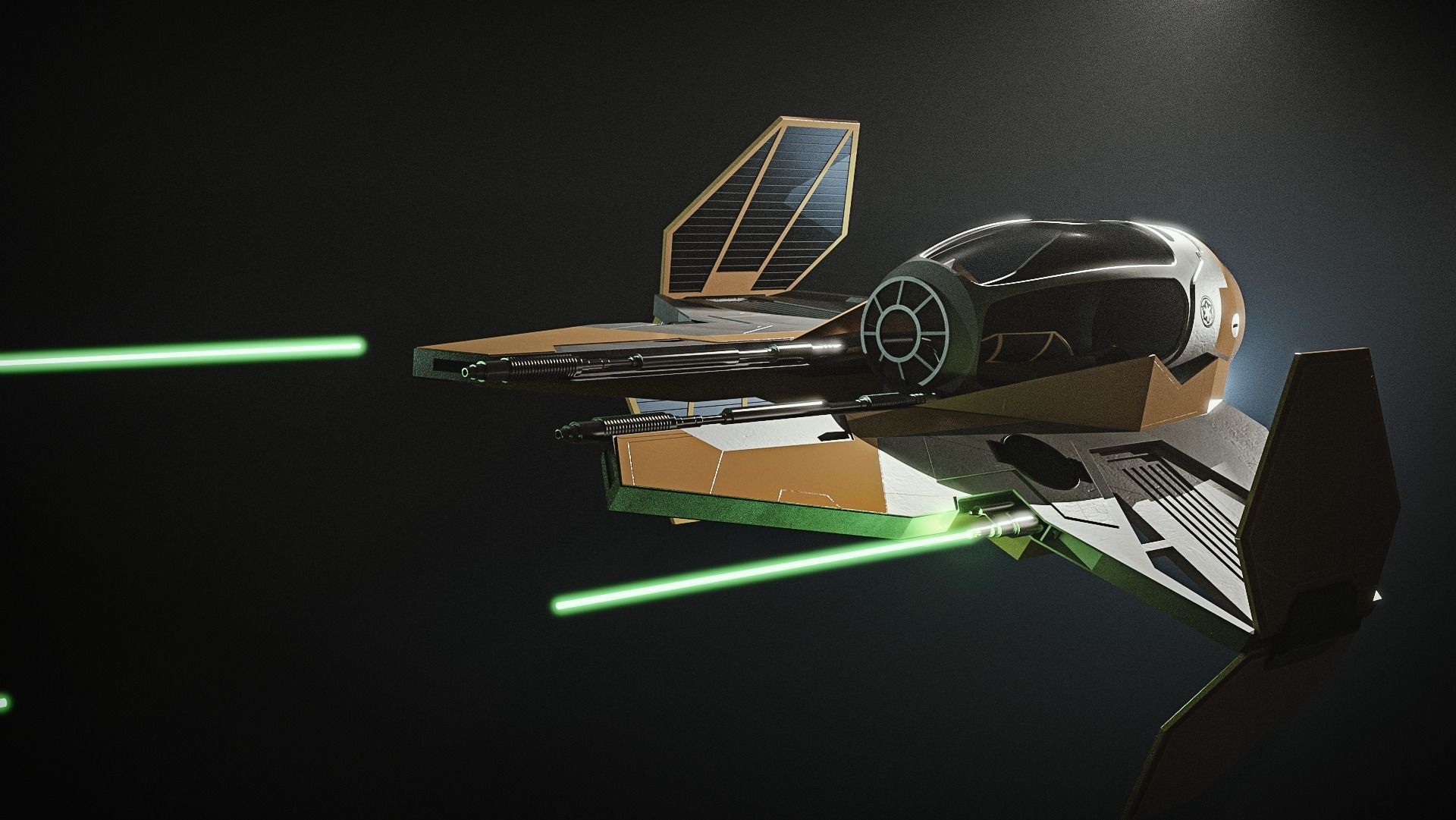 STAR WARS Jedi Interceptor ETA-2 3D model_2