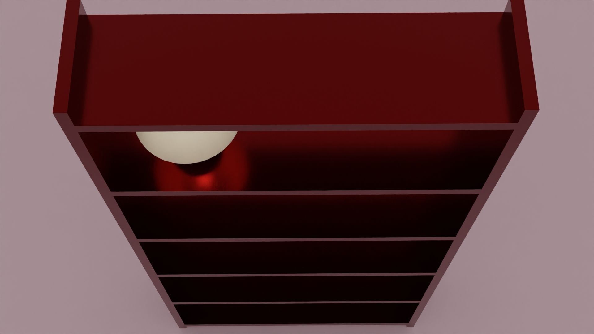 Book shelves  Low-poly 3D model_2