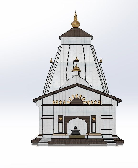kedarnath temple Free 3D print model_5