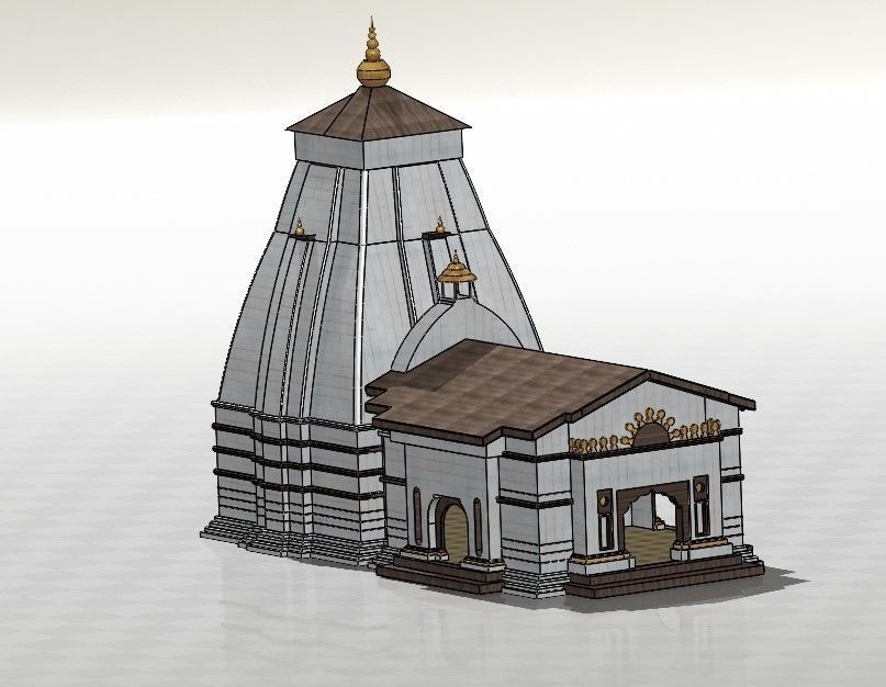 kedarnath temple Free 3D print model_6