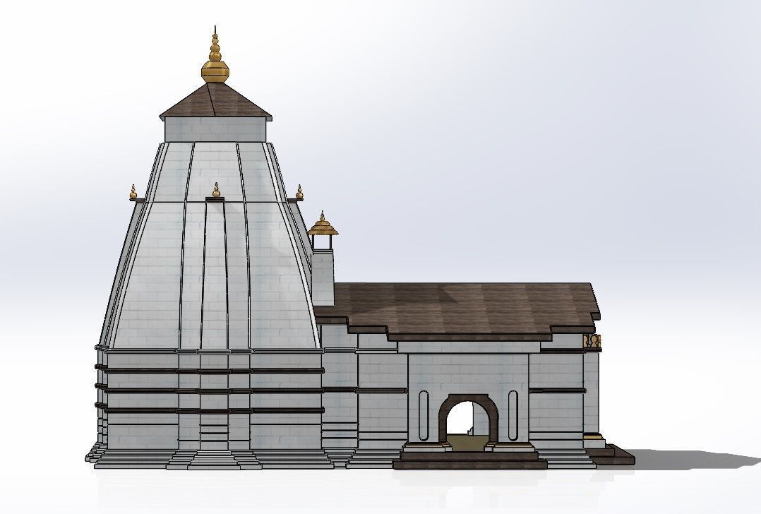 kedarnath temple Free 3D print model_4
