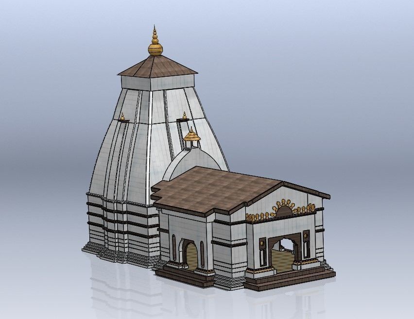 kedarnath temple Free 3D print model_7