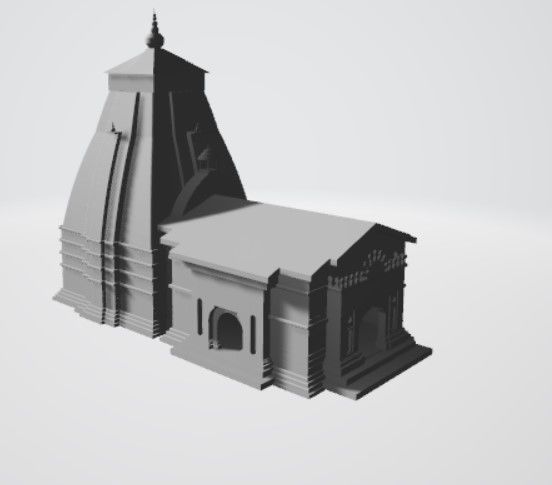 kedarnath temple Free 3D print model_1