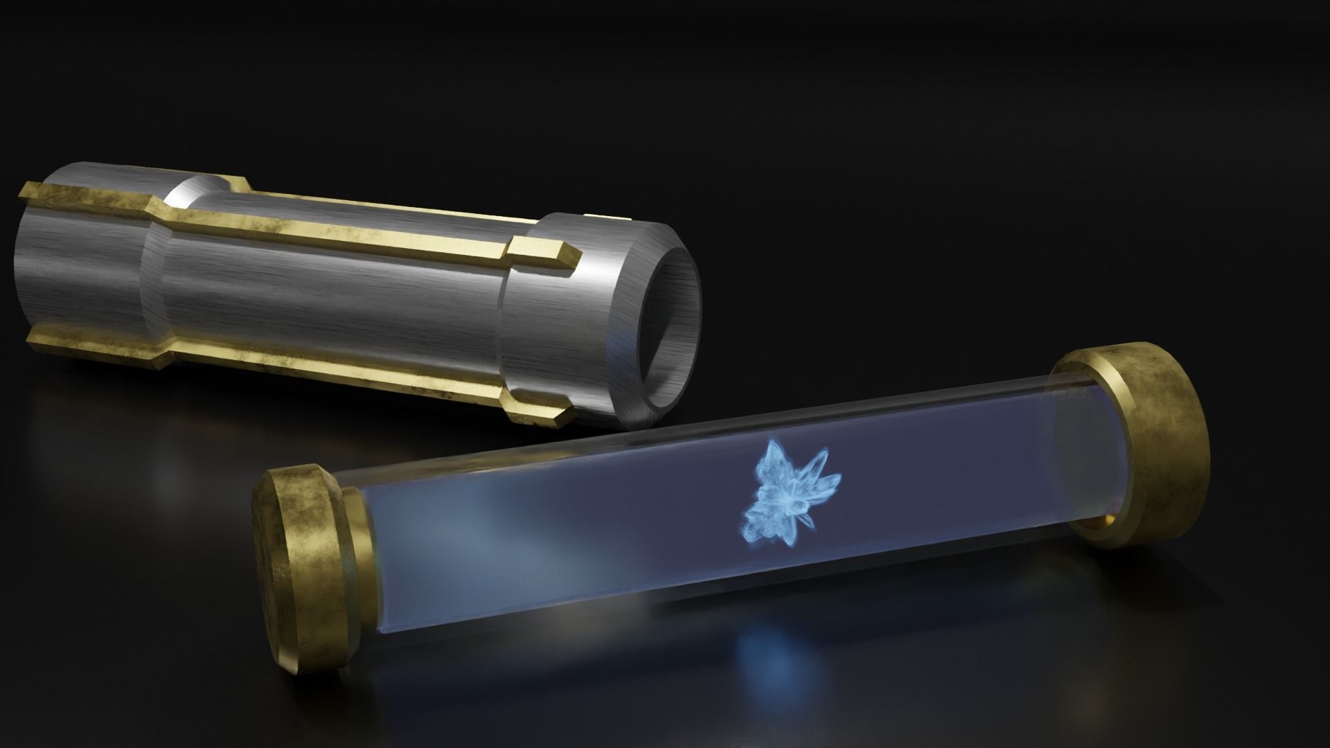 Coaxium Hyperfuel Container Low-poly 3D model_2