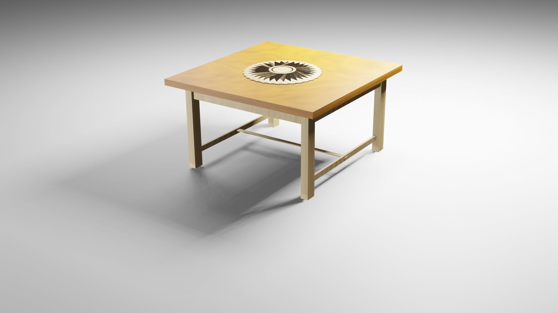 High quality 3D Table  Low-poly 3D model_2