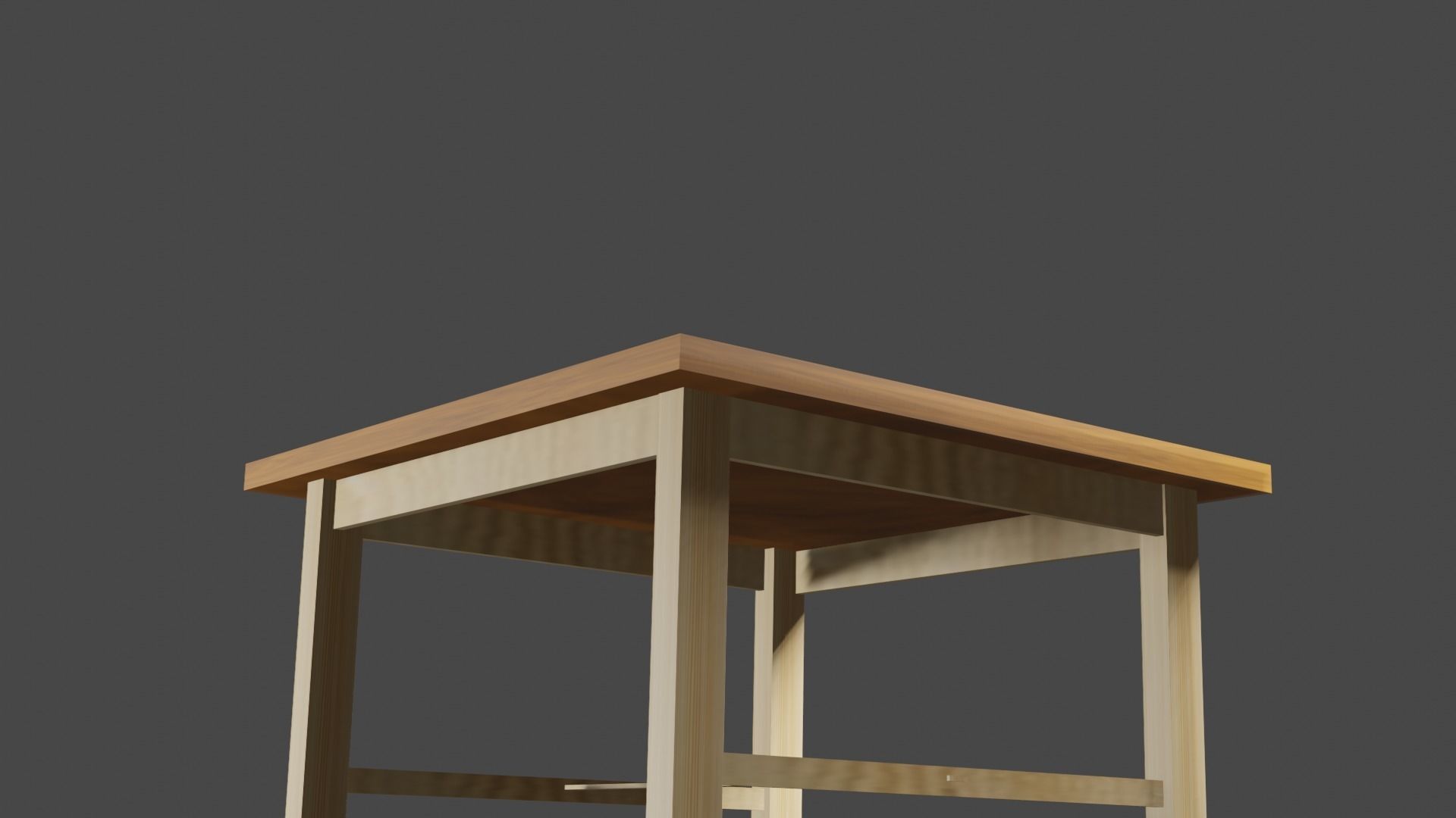 High quality 3D Table  Low-poly 3D model_3