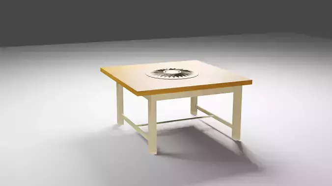 High quality 3D Table  Low-poly 3D model