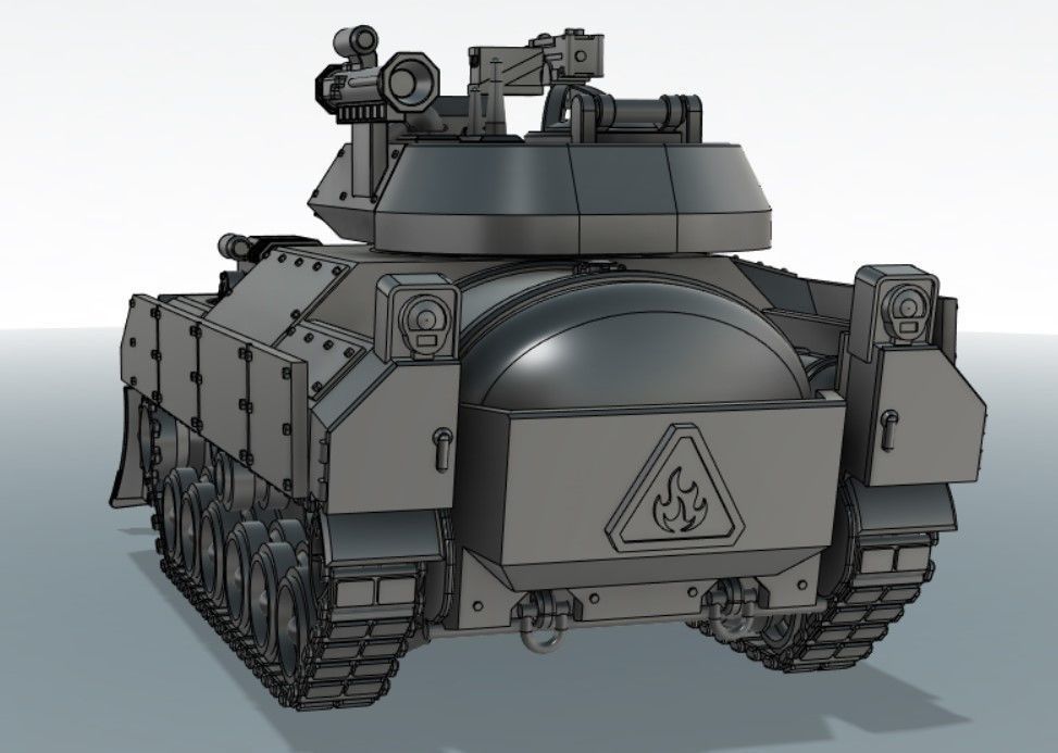 Zippo Flame Tank 3D print model_5