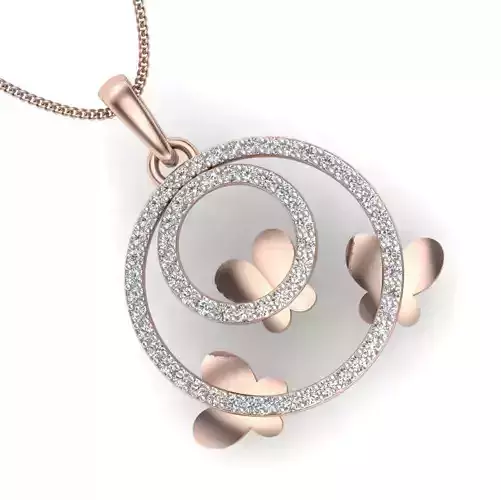 Women pendant 3dm render detail