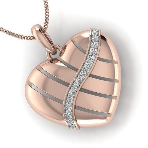 Women Heart pendant  3D print model