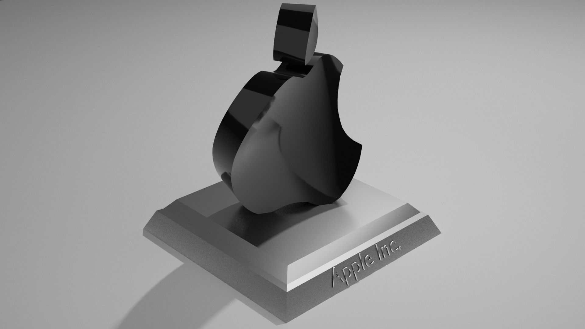 Cool Apple Logo Low-poly 3D model_1