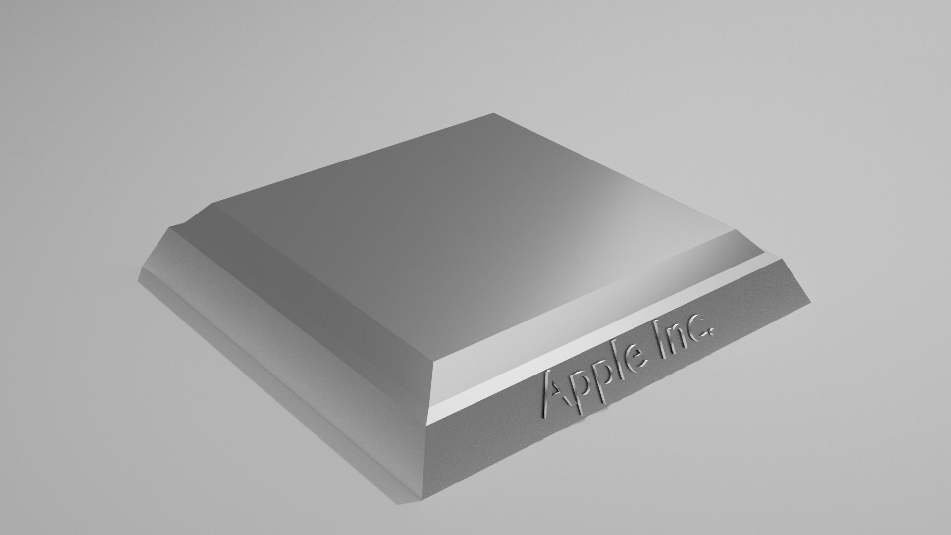 Cool Apple Logo Low-poly 3D model_4