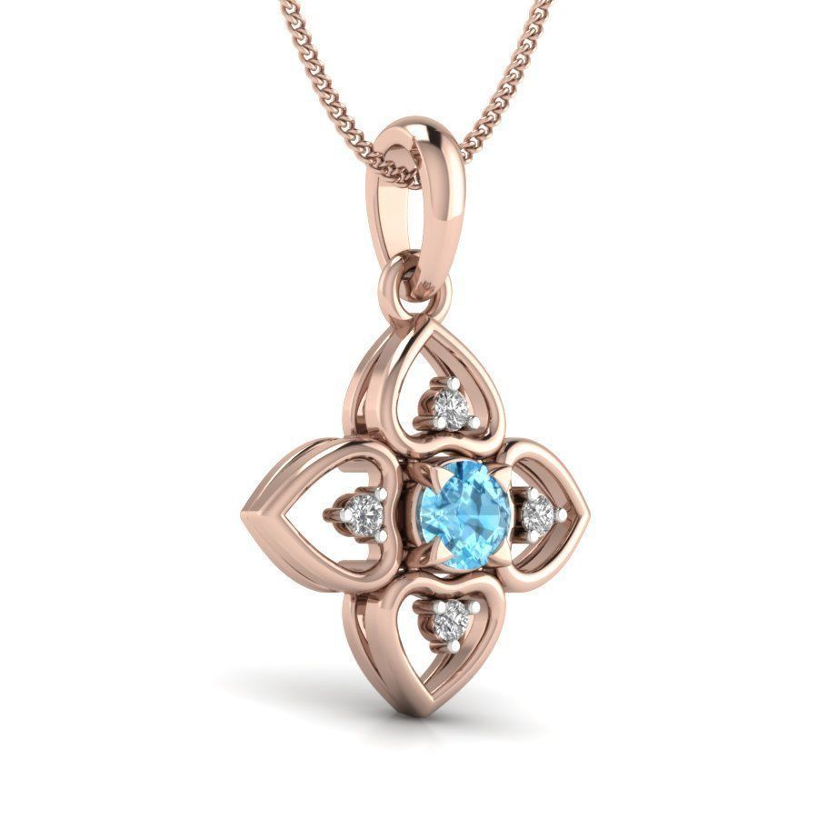 Women pendant  3D print model_6