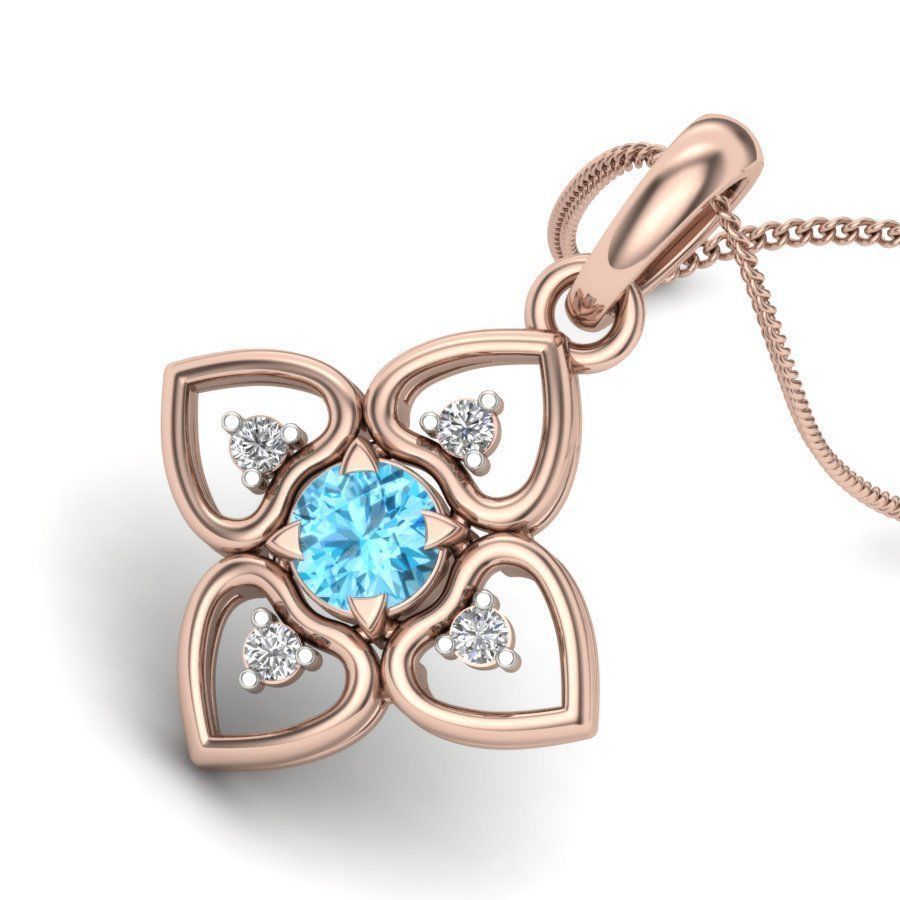 Women pendant  3D print model_8