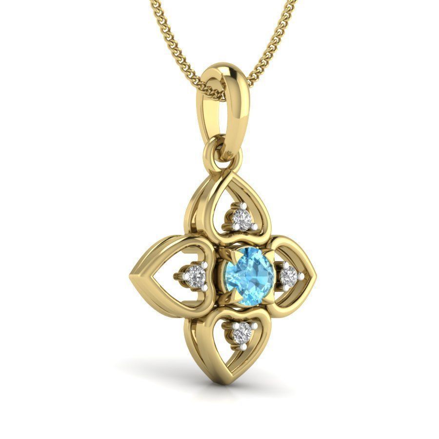 Women pendant  3D print model_16
