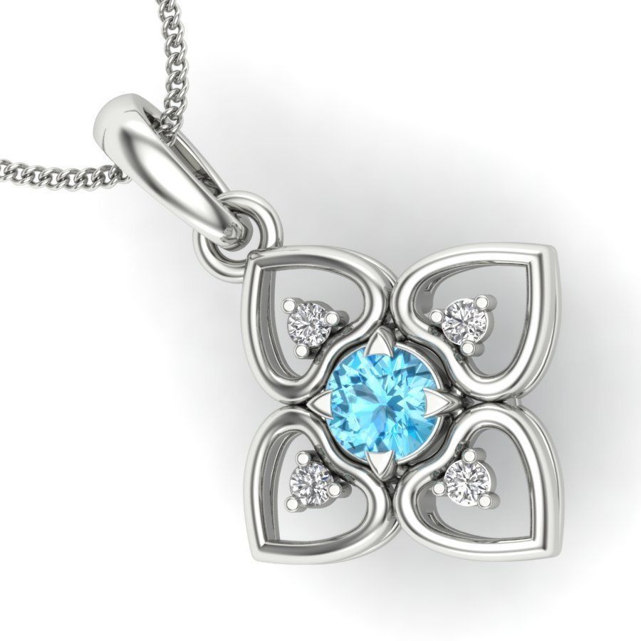 Women pendant  3D print model_11