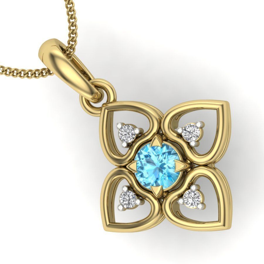 Women pendant  3D print model_1