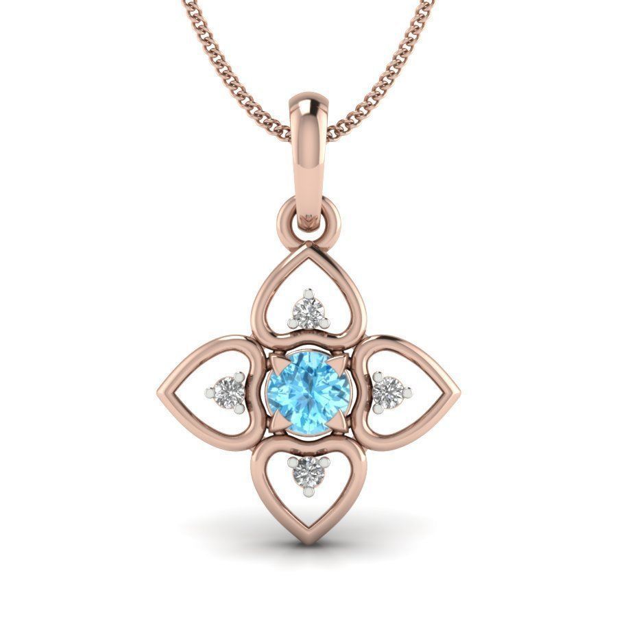 Women pendant  3D print model_5