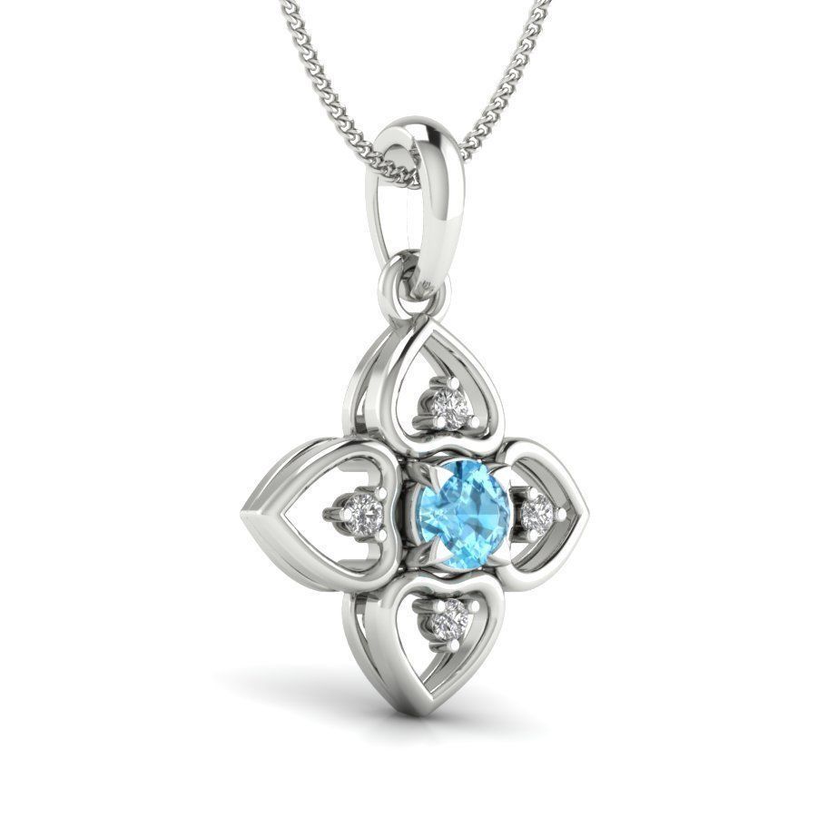 Women pendant  3D print model_2