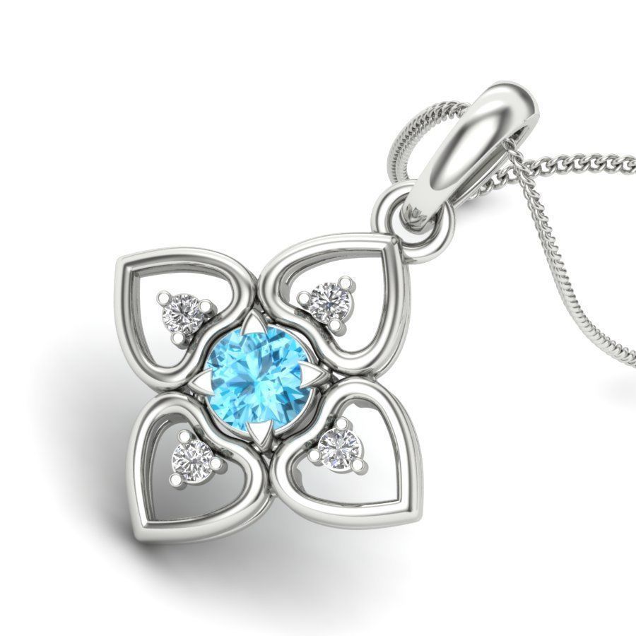 Women pendant  3D print model_13