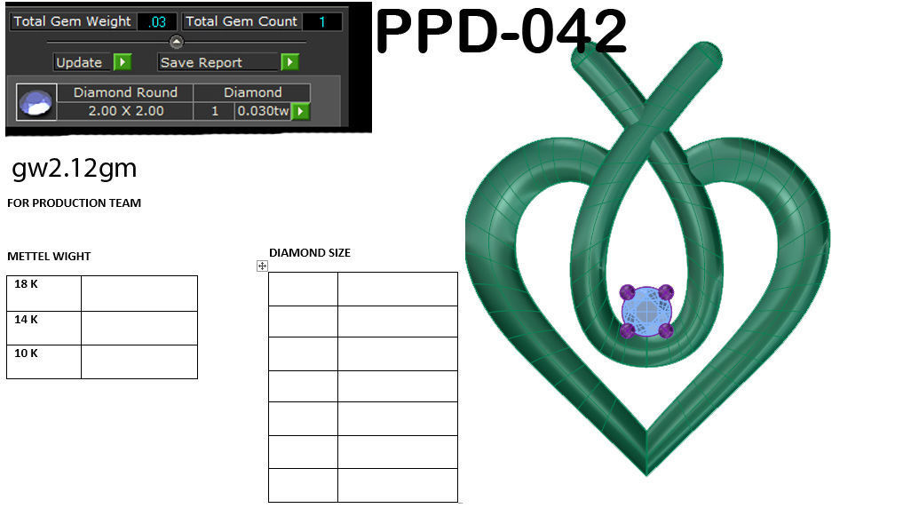 heart infinity pendant 3D print model_18