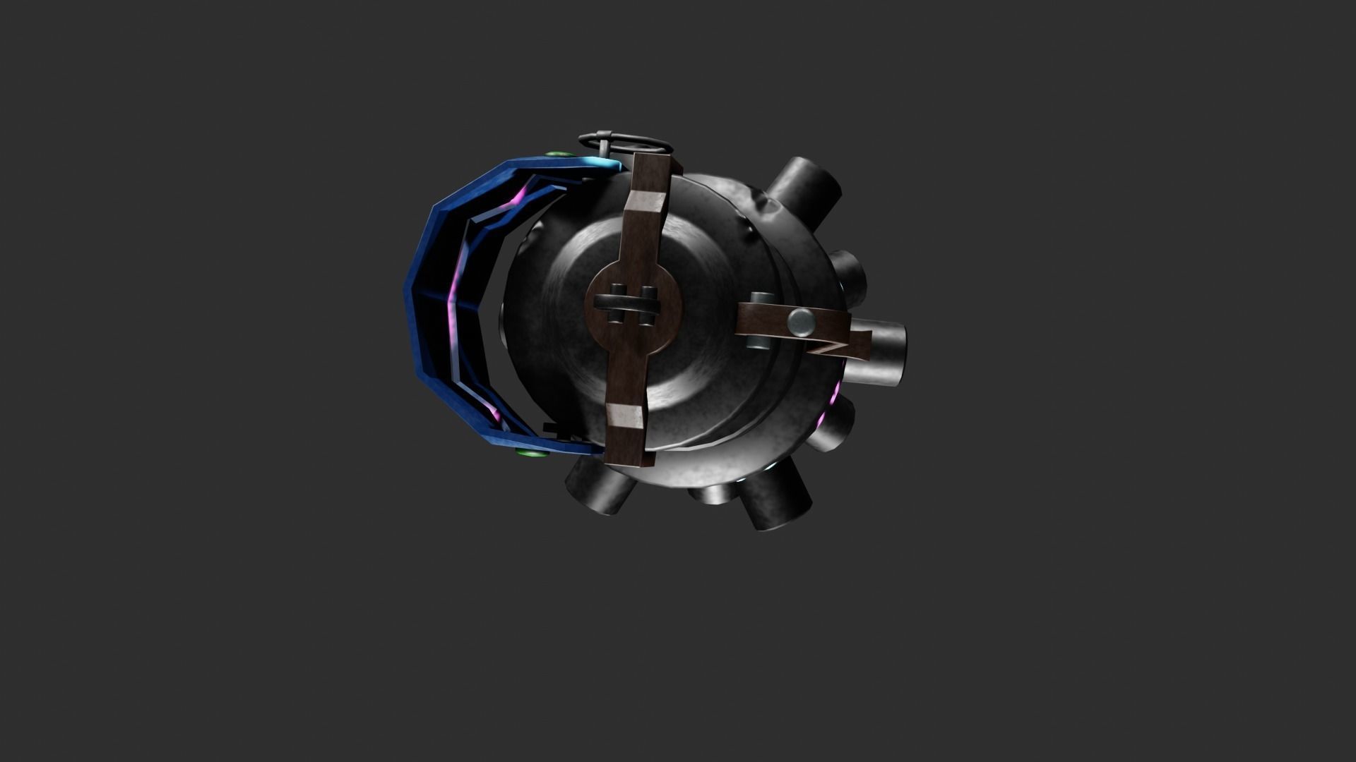 Grenade Jinx with Textures and Materials Granade from Arcane 3D model_4
