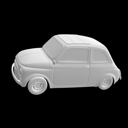 Fiat 500  3D print model