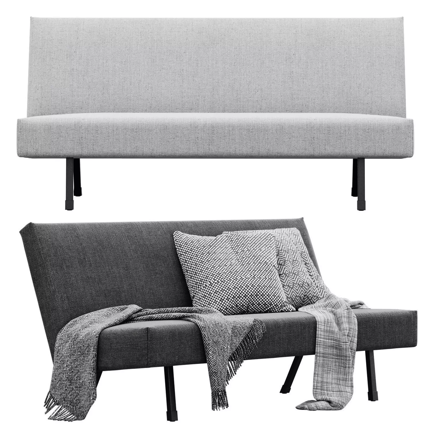 Minimalist Dutch Sofa 3D model_0