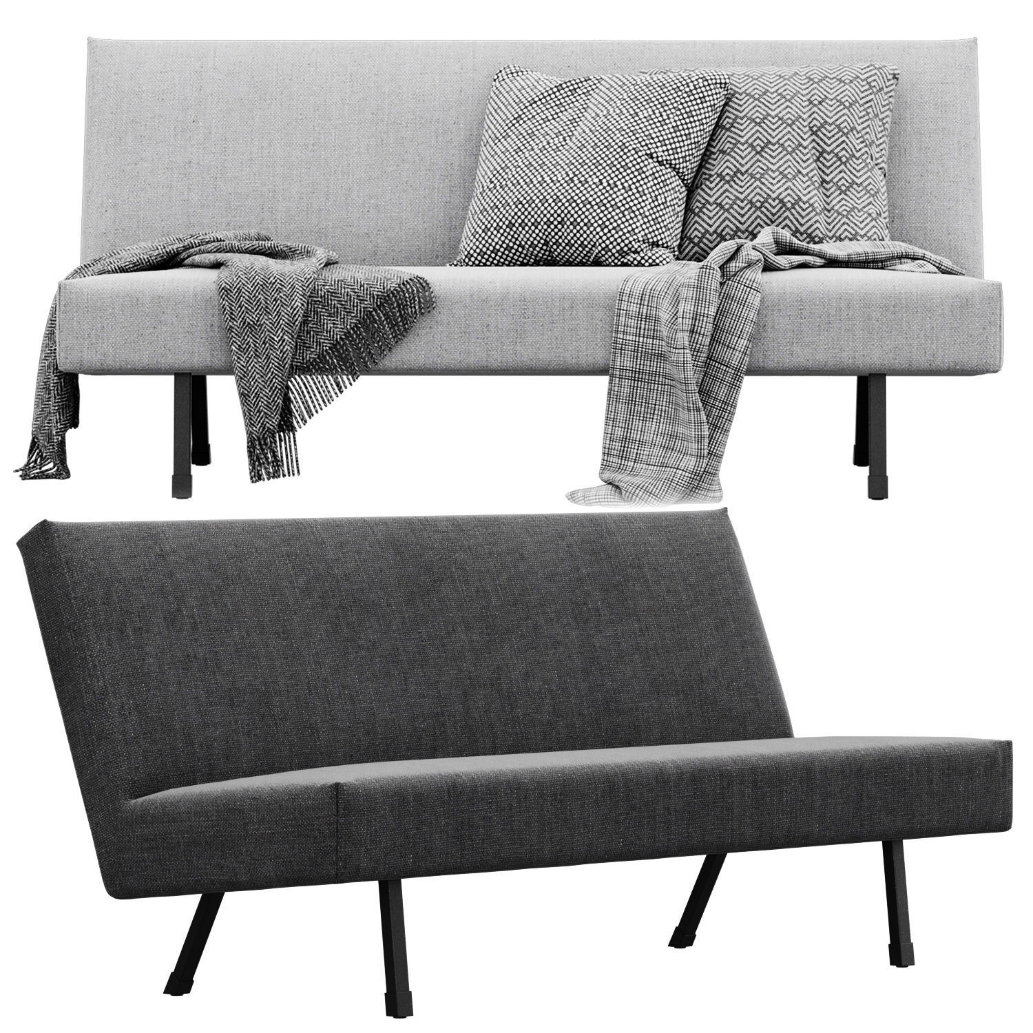 Minimalist Dutch Sofa 3D model_4