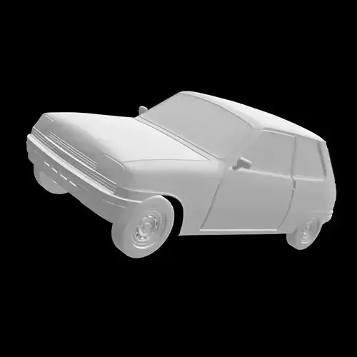 Renault 5 citroen 3D print model