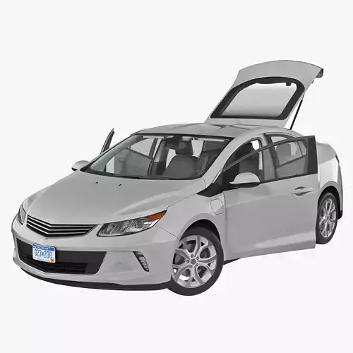 Generic Hybrid Car Rigged 3D model