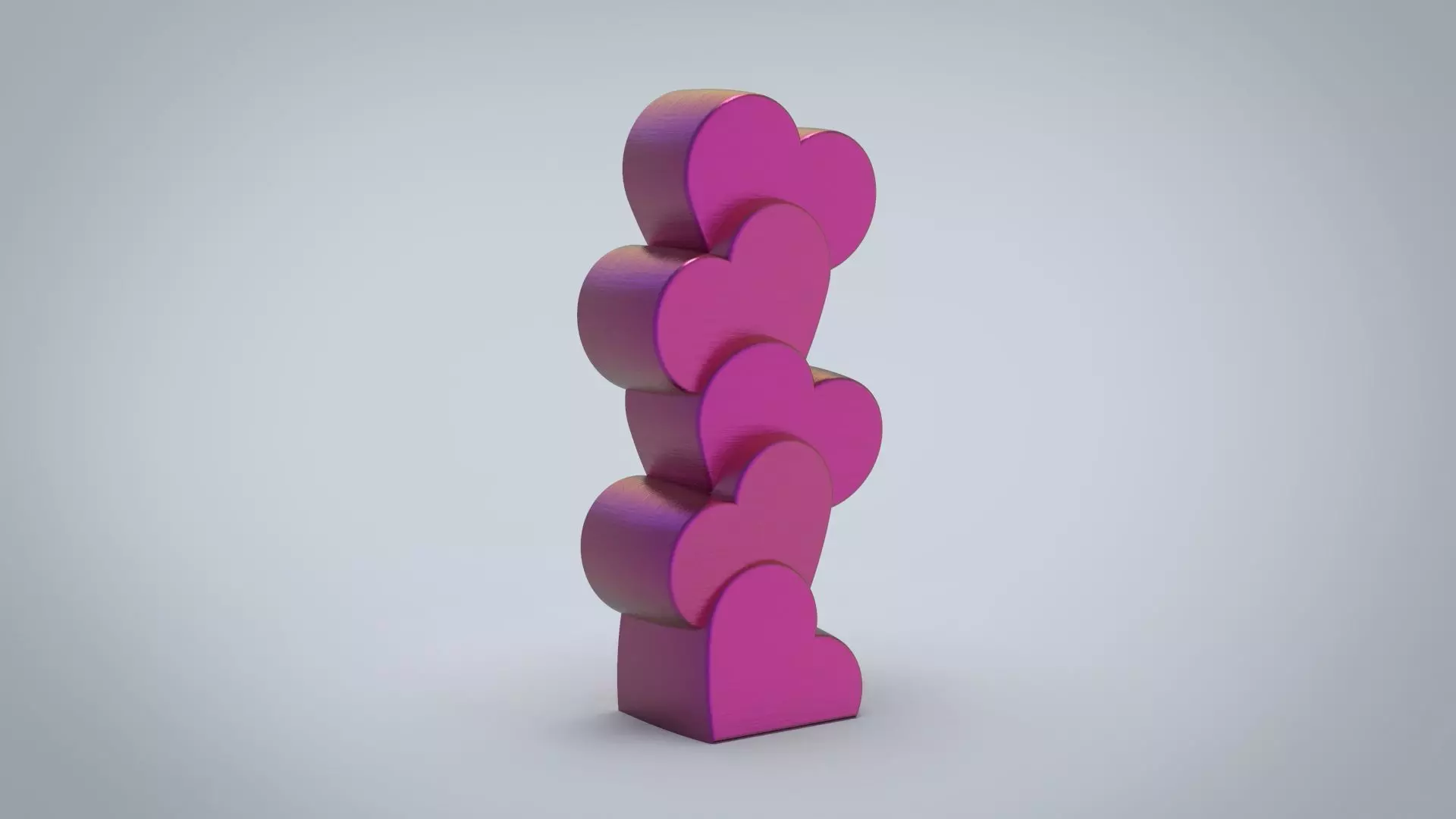 Heart candle for silicone mold 3D print model_0