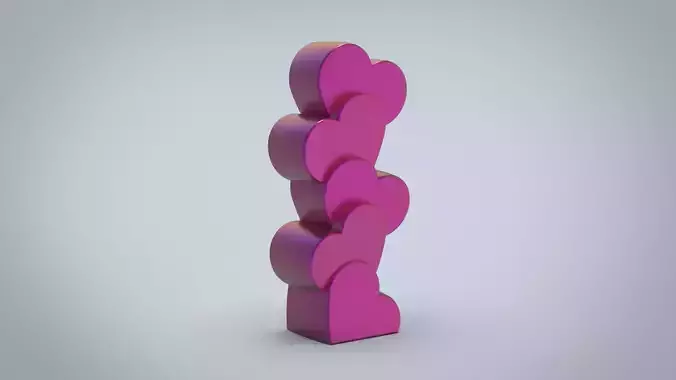 Heart candle for silicone mold