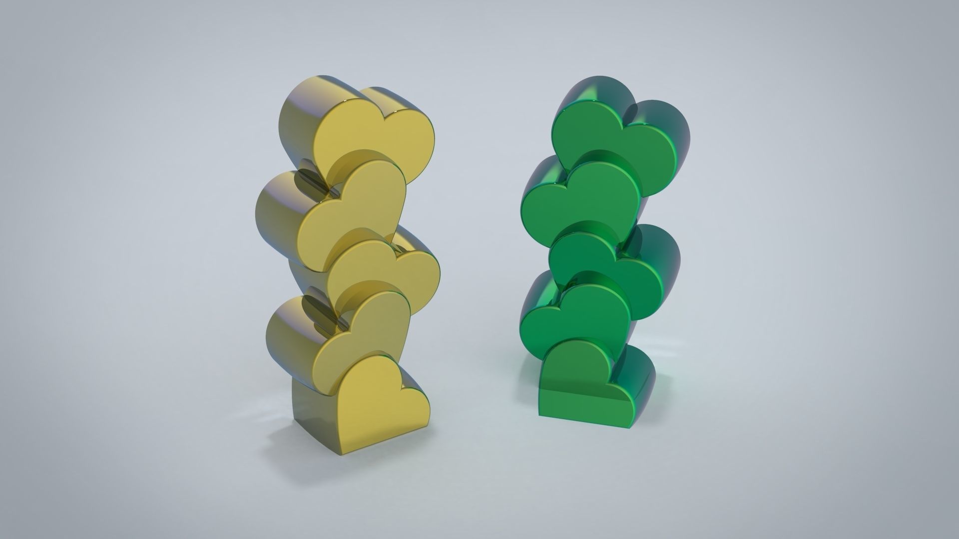 Heart candle for silicone mold 3D print model_2