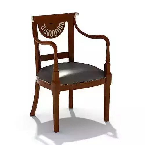 Classic Chair With Leather Seat