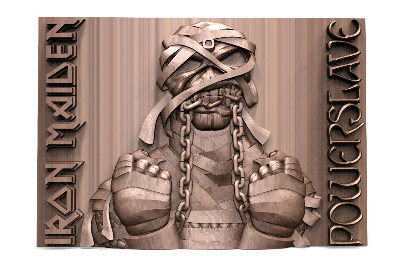 Iron maiden Eddie Powerslave CNC 3D print model_1