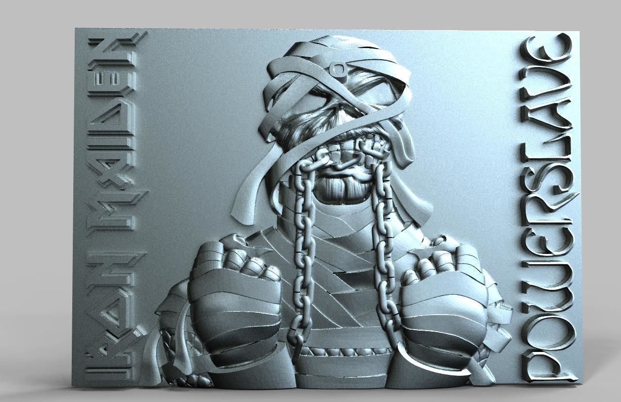 Iron maiden Eddie Powerslave CNC 3D print model_5