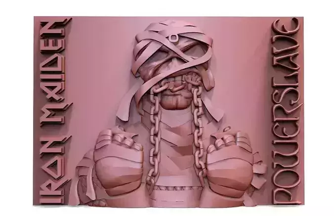 Iron maiden Eddie Powerslave CNC