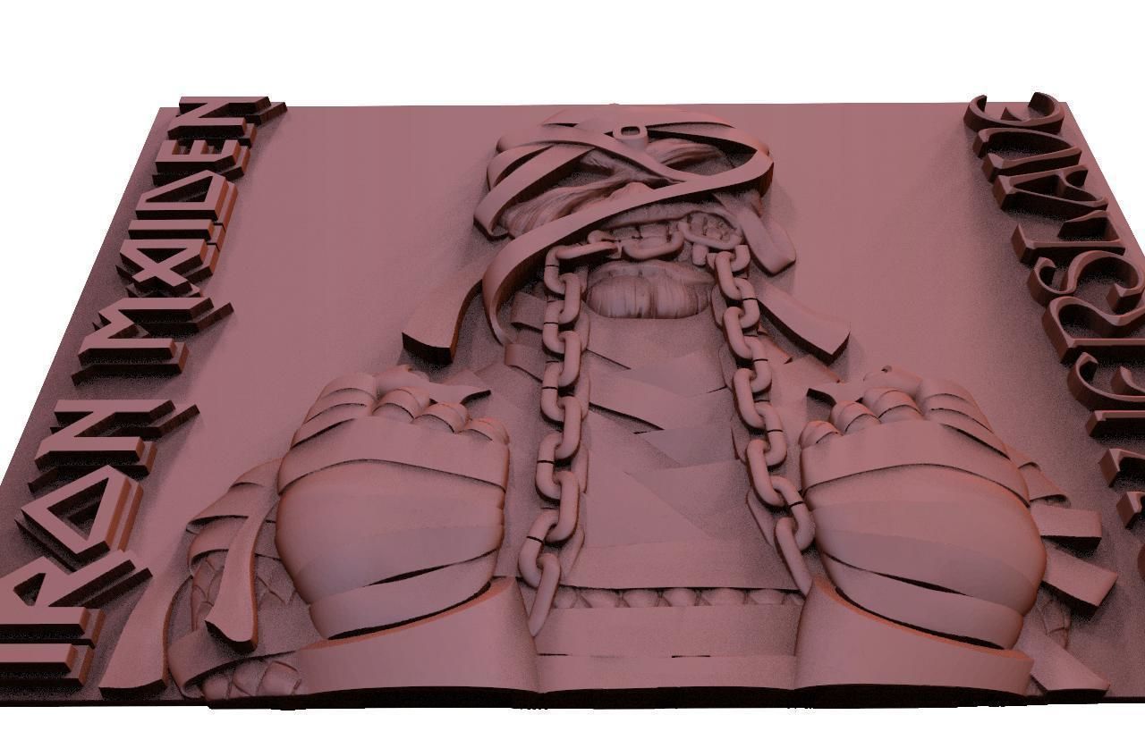 Iron maiden Eddie Powerslave CNC 3D print model_4