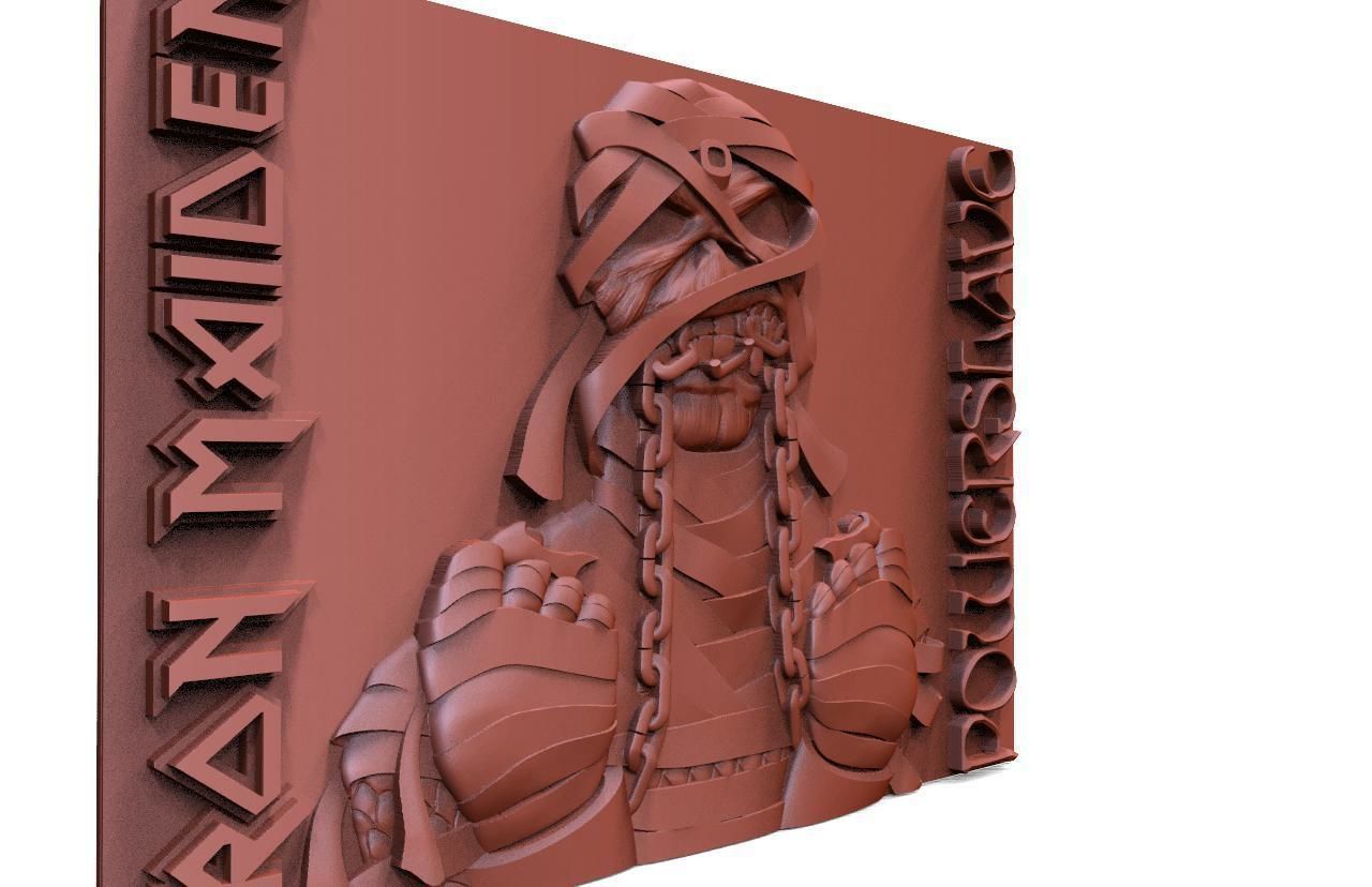 Iron maiden Eddie Powerslave CNC 3D print model_2